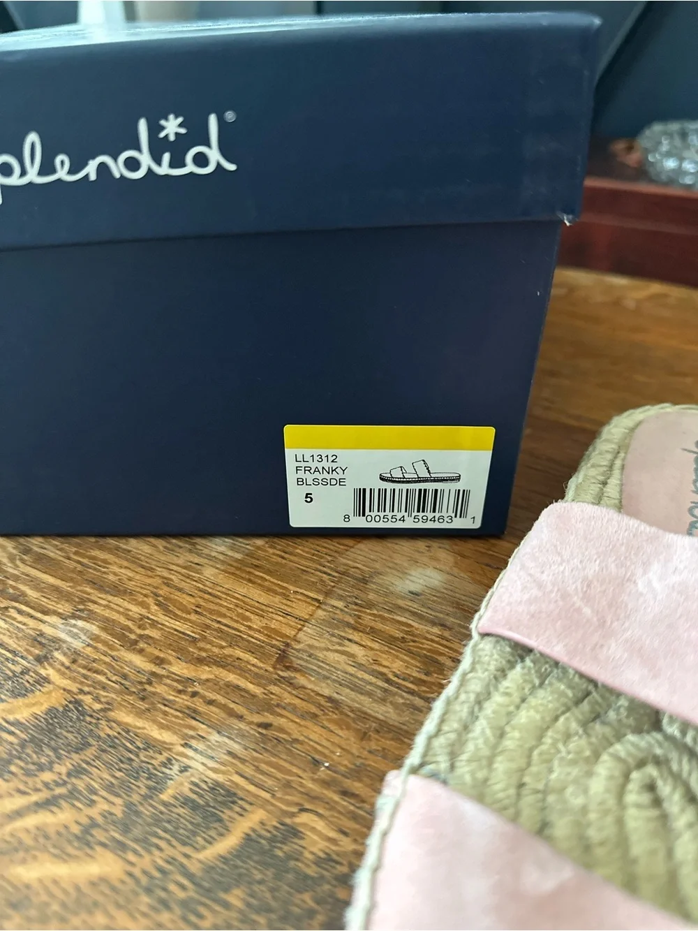 Splendid Pink Suede Espadrille Slide Sandals